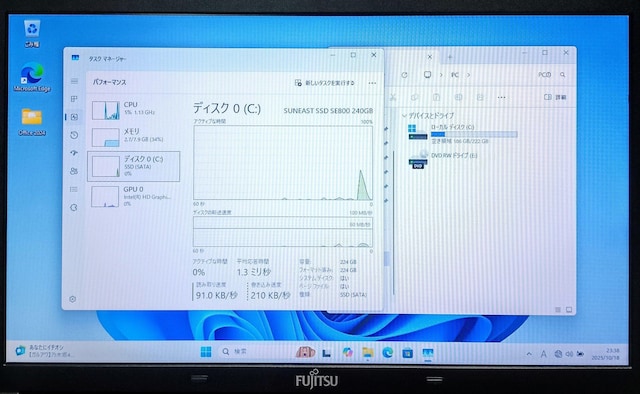 m[gp\R Windows11 Office FUJITSU LIFEBOOK Corei5 8GB SSD256GB  PC{/Ӌ@ 