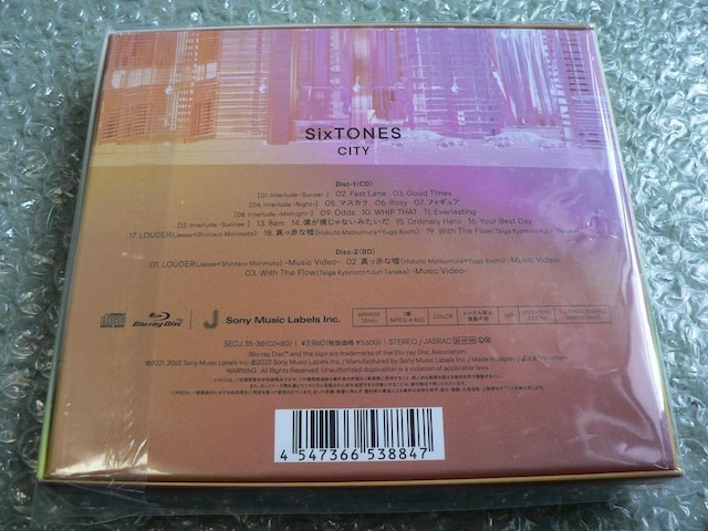 SixTONES^2ndAowCITYxByCD+u[CzBOXdl^ɂoi  CD/DVD/rfI 