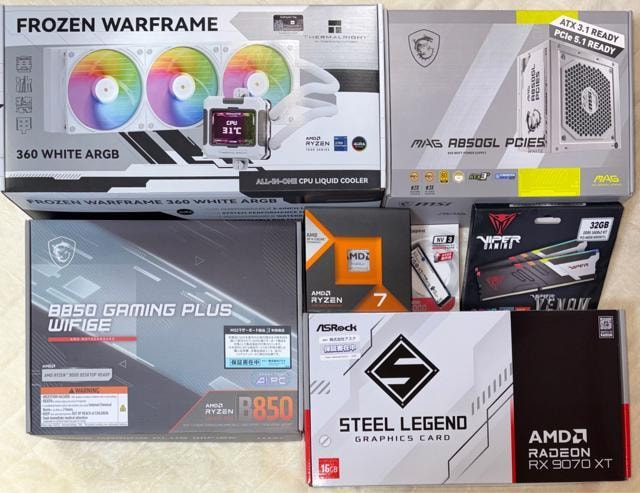 yViQ[~OPCzfXNgbvPC Ryzen7 7800X3D RX9070XT SSD1TB 32GB 850W  PC{/Ӌ@ 