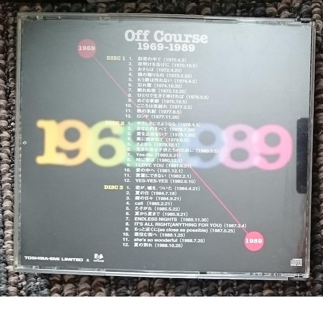 KF@@ItR[X@OFF COURSE@OCeXgqbc1969-1989  ^gObY 