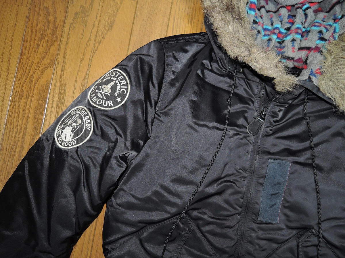 HYSTERIC GLAMOUR ヒステリックグラマー N2-Bジャケット S 黒