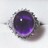 ダイヤモンド×アメジスト リング Pt900 6.98ct 0.50ct 7.6g