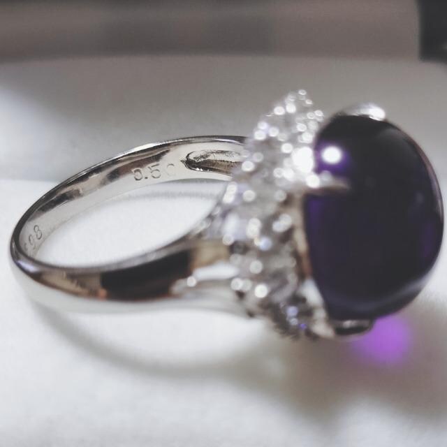 _Ch~AWXg O Pt900 6.98ct  0.50ct 7.6g  ANZT[/v 