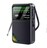 送料無料 TG77 Black FM/AM/SWラジオ 短波ラジオ スピーカー内蔵 ポータブル ポケット 充電式タイプC 300S