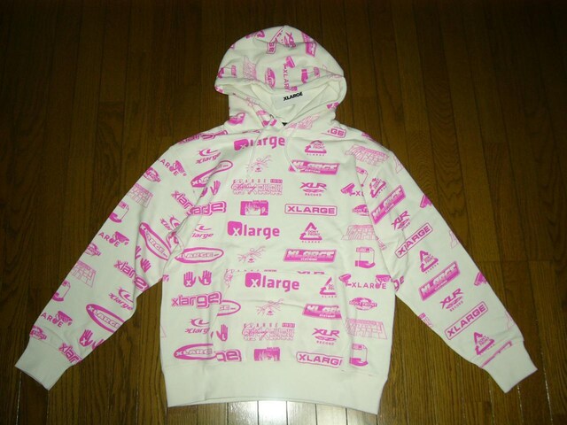 Vi XLARGE GNXg[W XEFbg p[J[ S  SLOGO vI[o[ PULLOVER HOODIE   uh 