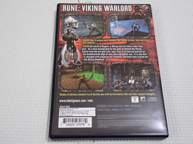 PS2RUNE VIKING WARLORD CO kĔ  Q[{/\tg 