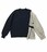 IEDITフェリシモ〓ニット+チェックシャツのドッキングトップス(L)新品〓