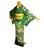 【最高峰】新品同様【吉野一廉】 辻が花 松葉色 銀通し さが美扱い 訪問着 身丈162cm 裄丈63.5cm T3494