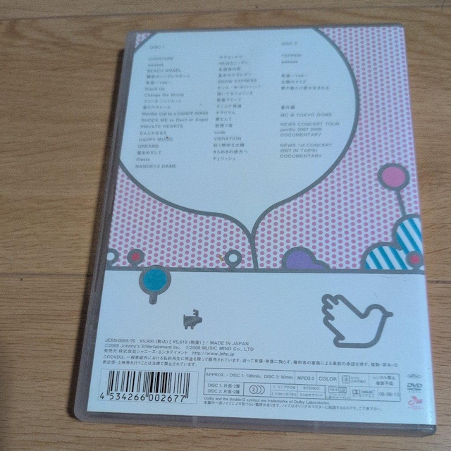 NEWS CONCERT TOUR pacific 2007 2008|THE FIRST TOKYO DOME CONCERT|  CD/DVD/rfI 