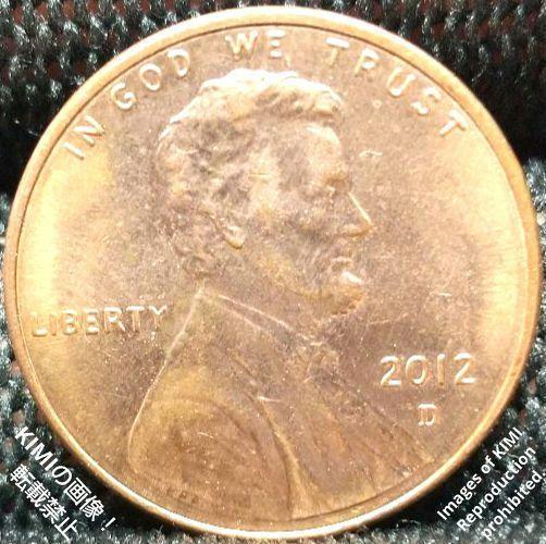 1セント硬貨 2012 D アメリカ リンカーン 1ペニー 貨幣 1 Cent