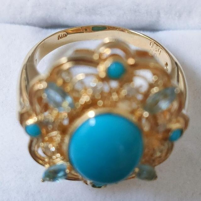_Ch~^[RCY O K18YG 0.30ct 0.08ct 7.9g  ANZT[/v 