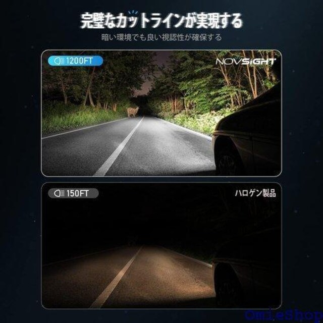 NOVSIGHT led wbhCg h7   2vԑΉ IP68 ȒPɎt ̔ 2Zbg 573  /oCN