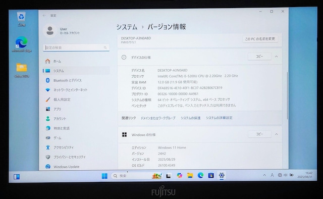 FUJITSU LIFEBOOK Corei5 12GB SSD512GB Windows11 WebJ Office  PC{/Ӌ@ 