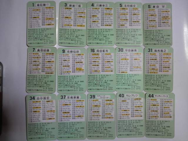 タカラ 野球カードゲーム 58年 阪神タイガース 30枚:スポーツ別