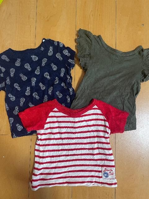 UNIQLO Ȃǃxr[ TVc 3_Zbg TCY80   uh 