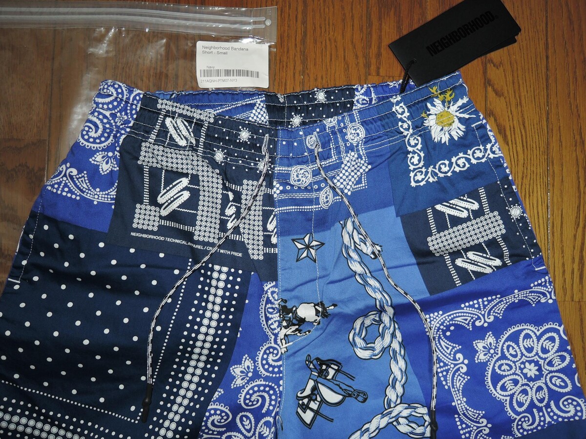 NEIGHBORHOOD BANDANA short pants ネイバーフッド 新品 NEIGHBORHOOD ネイバーフッド BANDANA /C-STバンダナ