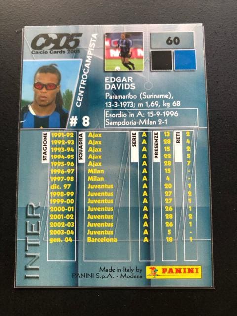 QOOTcalcio PANINI/NO-UOEinterEEDGAREDAVIDS  g[fBOJ[h 