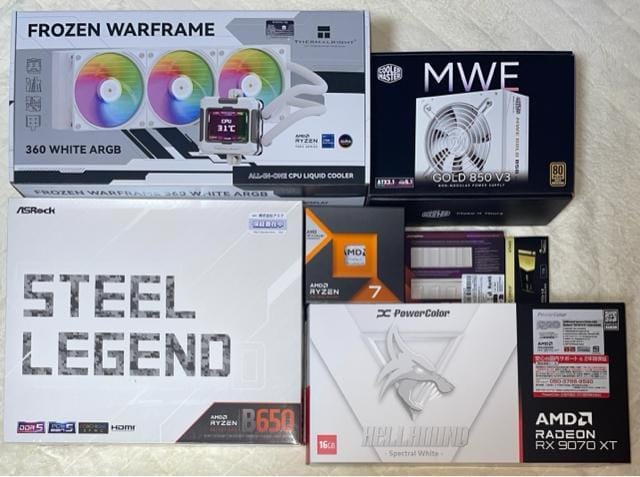 yViQ[~OPCzRyzen7 7800X3D RX9070XT 32GB SSD1TB 850W  PC{/Ӌ@ 