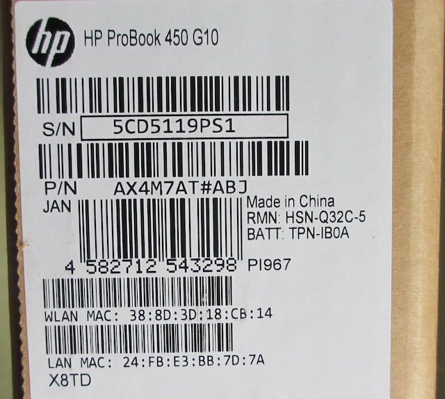 @ViJ@2025.4o ProBook 450 G10 Ci5E8GBE256GB Wi-Fi6E Bluet B@@  PC{/Ӌ@ 