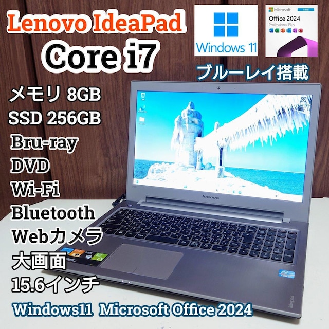 Lenovo Corei7 8GB SSD256GB u[C Windows11 WebJ Office2024   PC{/Ӌ@ 