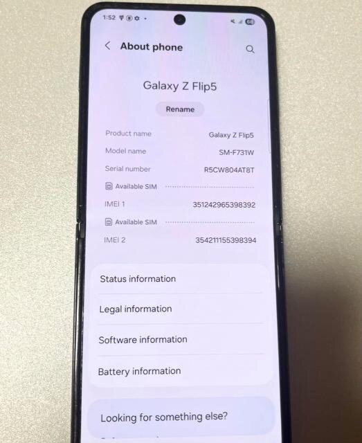 Android Galaxy Z Flip 5b512gbbSIMt[  Ɠd/AV 