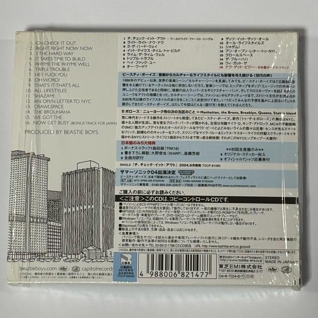 BEASTEI BOYS / TO THE 5 BOROUGHS  CD/DVD/rfI 