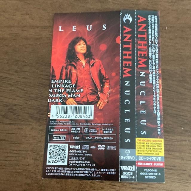 Z ANTHEM / NUCLEUSyCD+CDVD AZ@Wp^@n[hbN@wB^  CD/DVD/rfI 