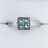 ブルーダイヤモンド リング Pt900 0.58ct 0.20ct 4.9g