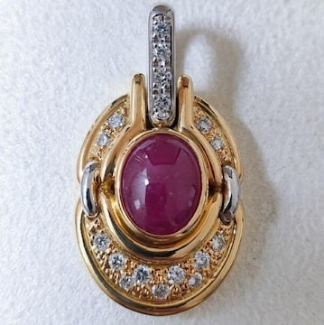 _Ch~r[ y_ggbv K18YG Pt900 3.79ct 11.1g
