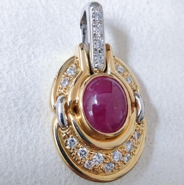 _Ch~r[ y_ggbv K18YG Pt900 3.79ct 11.1g  ANZT[/v 