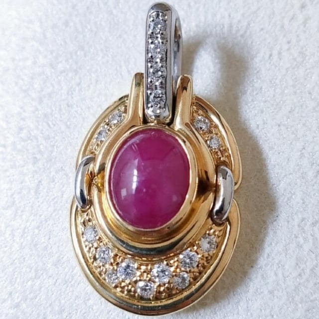 _Ch~r[ y_ggbv K18YG Pt900 3.79ct 11.1g  ANZT[/v 