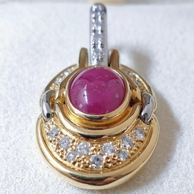 _Ch~r[ y_ggbv K18YG Pt900 3.79ct 11.1g  ANZT[/v 