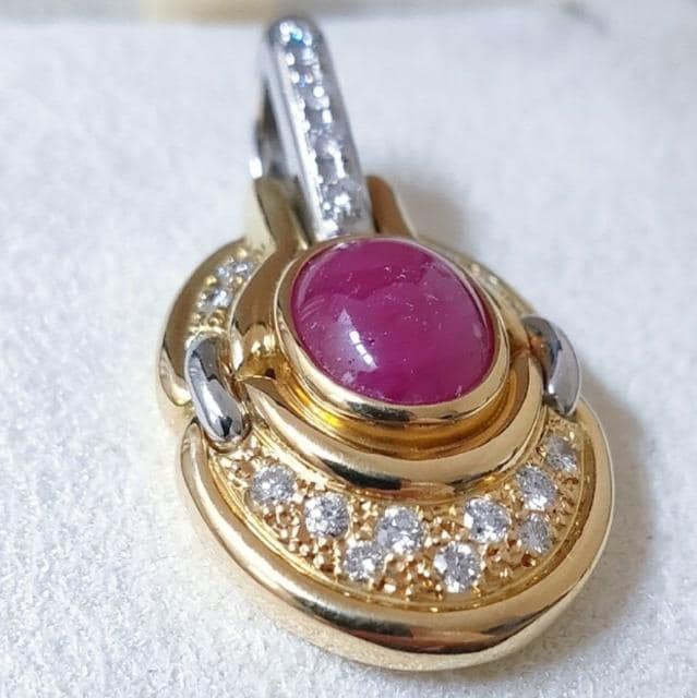 _Ch~r[ y_ggbv K18YG Pt900 3.79ct 11.1g  ANZT[/v 