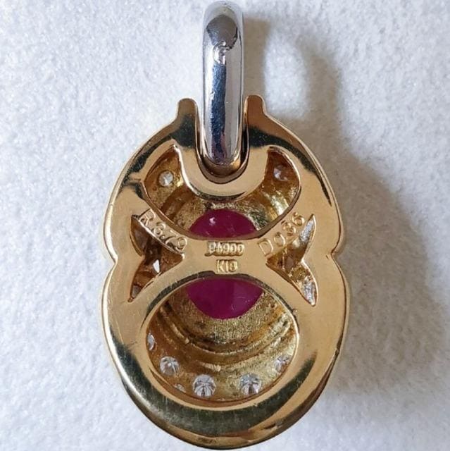 _Ch~r[ y_ggbv K18YG Pt900 3.79ct 11.1g  ANZT[/v 