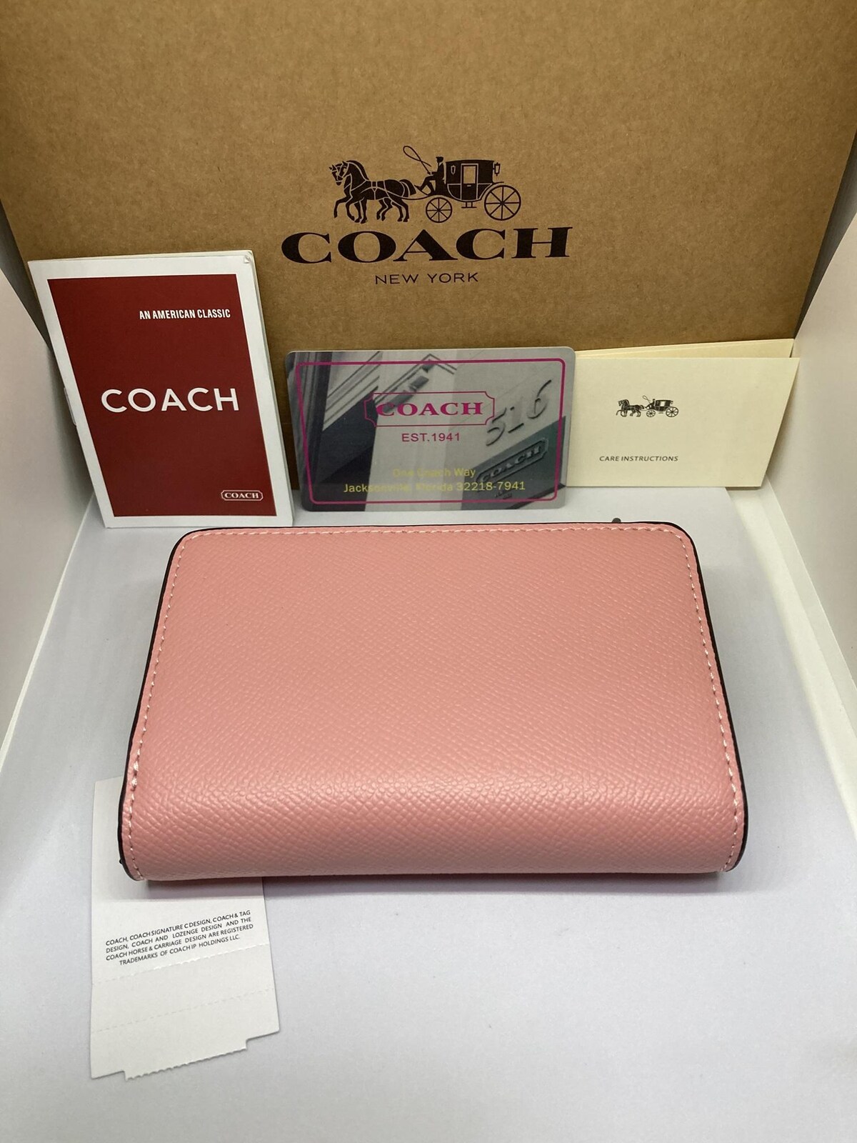 COACH コーチ C6390 二つ折り財布 クロスグレイン ミディアム