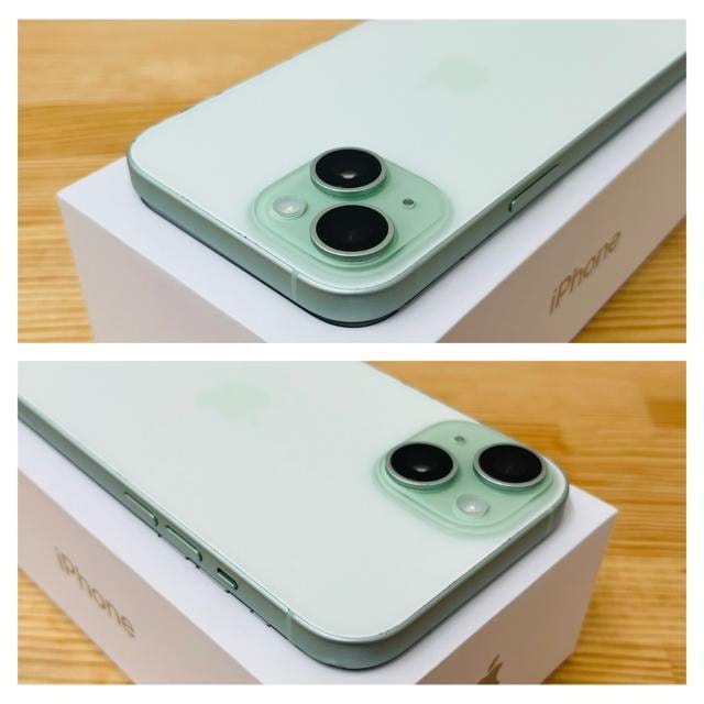 B 100% iPhone 15 128 GB SIMt[ O[ {  Ɠd/AV 