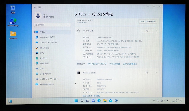 FUJITSU LIFEBOOK Corei7 16GB SSD512GB Bru-ray Windows11 WebJ  PC{/Ӌ@ 