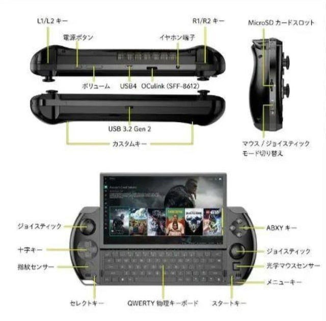 yVizGPD WIN 4 2025 (HX 370) 32GB/2TB-BL  Q[{/\tg 