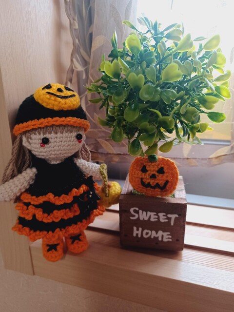 Hand made@@HALLOWEEN*ڂ*̎q*݂*L[z_[OK