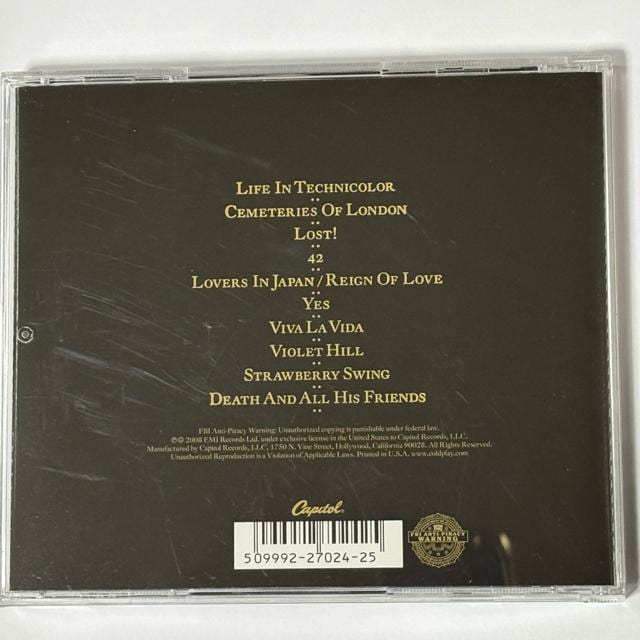 COLDPLAY / Viva La Vida Or Death & All His Friends  CD/DVD/rfI 