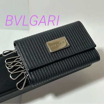 i BVLGARI uK ~Q L[P[X  PVC U[ ubN Vo[