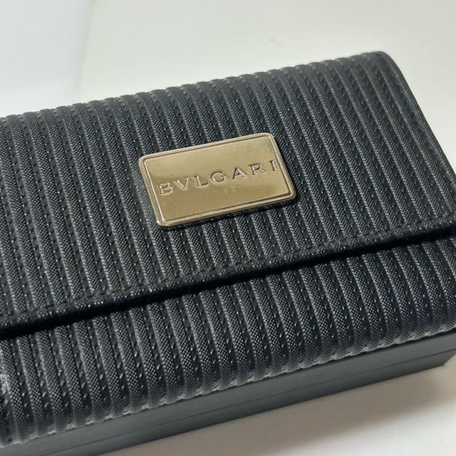 i BVLGARI uK ~Q L[P[X  PVC U[ ubN Vo[  jt@bV 
