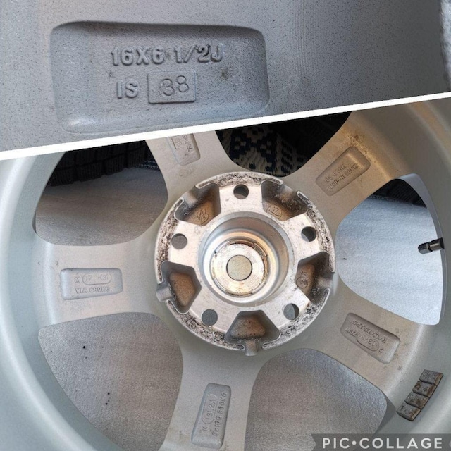 yizBALMINUM 16C` 6.5J +38 PCD114.3 BRIDGESTONE BLIZZAK REVO GZ4  /oCN