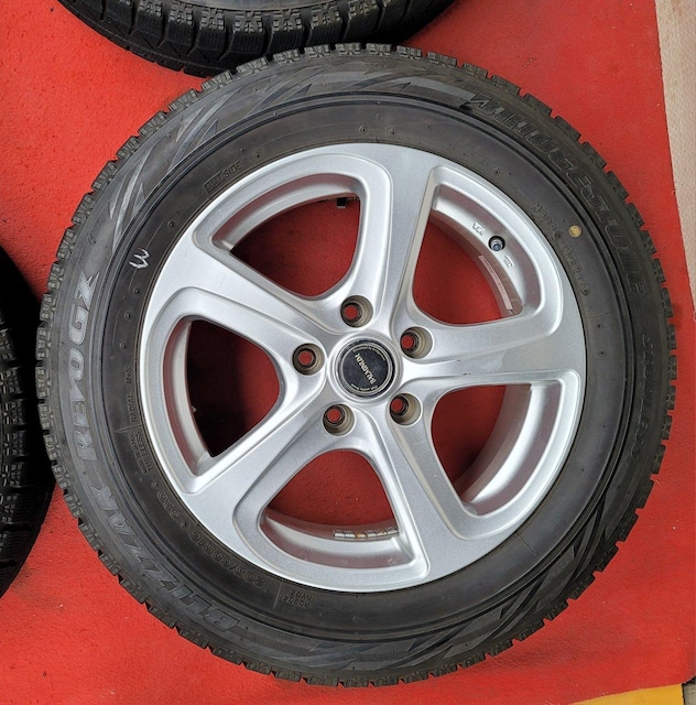 yizBALMINUM 16C` 6.5J +38 PCD114.3 BRIDGESTONE BLIZZAK REVO GZ4  /oCN