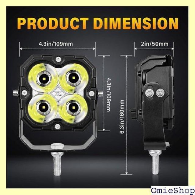 RIGIDON 4.5C` 30W LEDtHO UTVA4x4A{[gALsOJ[AStJ[gp 458  /oCN