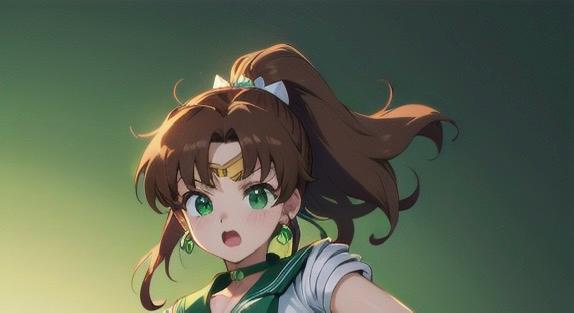 141 AI Girls オリジナル美少女 セーラージュピター アート A4