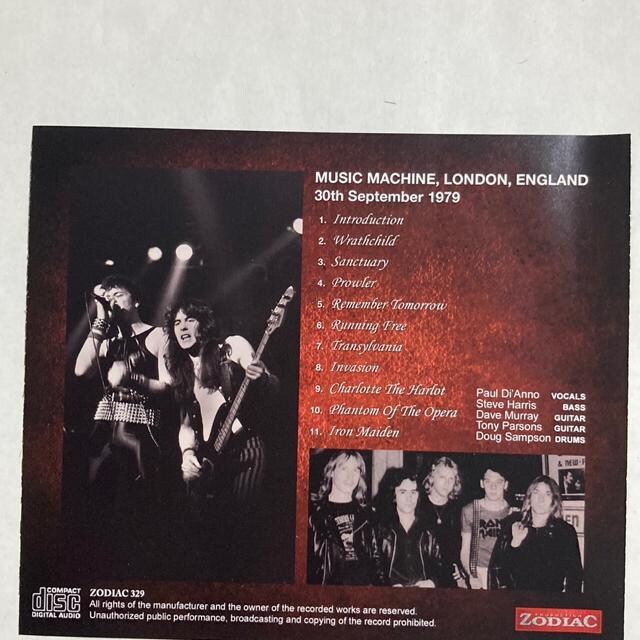 AՁ@Iron Maiden / Definitive Music Machine 1979 ACAECf@wB^