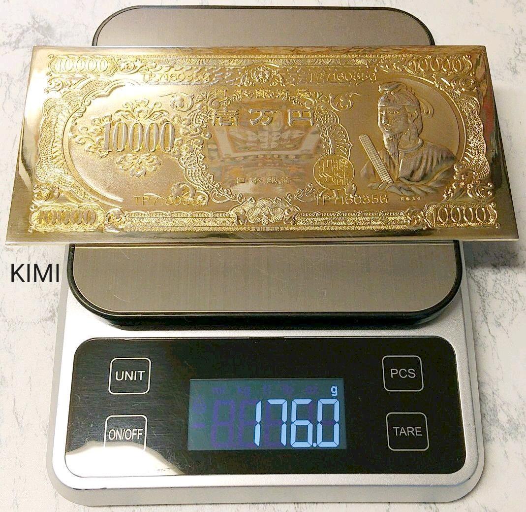 24KGP　黄金の壱万円札　縁起物です □新札□黄金の壱萬円札 渋沢栄一 /24金 純金箔 開運 金運 風水