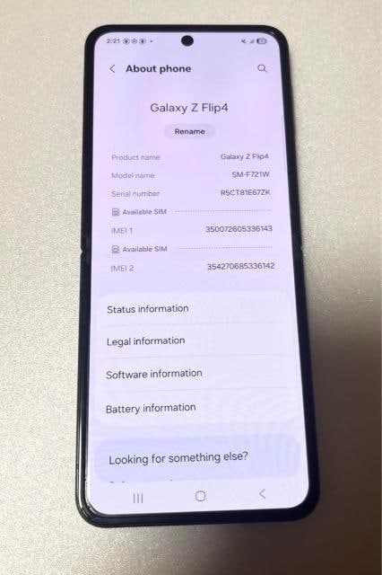 yǕizAndroid Galaxy Z Flip 4b128gbbSIMt[  Ɠd/AV 