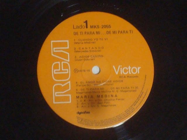 DE TI PARA MI...DE MI PARA TI... / MARIA MEDINA@LVRLP  CD/DVD/rfI 